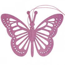 Deco sommerfugle deco bøjle lilla/pink/pink 12cm 12stk