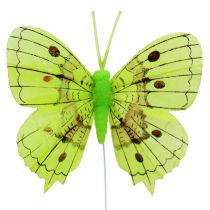 Artikel Dekorative sommerfuglegrøn 8 cm 6stk