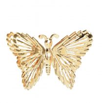 Artikel Dekorative sommerfugle metal hængende dekoration gylden 5cm 30stk