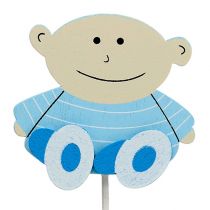 Artikel Pyntestik babyblå 5cm L25cm 20 stk