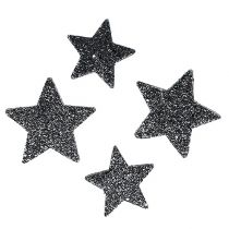 Artikel Dekorative stjerner til spredning af 4-5cm sort 40stk