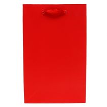 Deco taske til gave rød 12cm x19cm 1stk