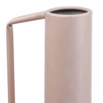 Dekorativ vase dekorativ kande i metal lys pink 19,5cm H38,5cm