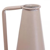 Dekorativ vase dekorative kande i metal pink konisk 15x14,5x38cm