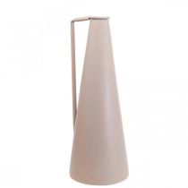 Dekorativ vase dekorative kande i metal pink konisk 15x14,5x38cm