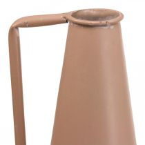 Artikel Dekorativ vase metalhåndtag gulvvase laks 20x19x48cm
