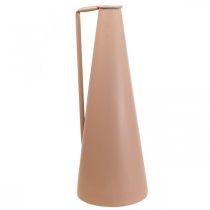 Dekorativ vase metalhåndtag gulvvase laks 20x19x48cm