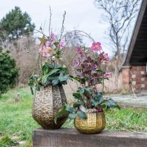 Artikel Dekorativ vase metal vase vintage messing Ø43/30cm sæt af 2