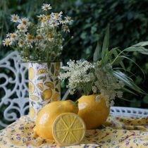 Deco citron keramik sommer dekoration borddekoration 11cm