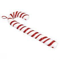 Deco candy cane jule butiksvindue dekoration rød hvid stribet H51,5cm