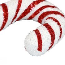 Deco candy cane jule butiksvindue dekoration rød hvid stribet H51,5cm