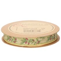 Artikel Gavebånd olivengren med elegante grene og oliven 1,5 cm 15 m