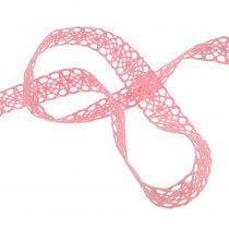 Artikel Dekorativt bånd blonder 16mm 20m pink