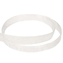 Artikel Dekorativt bånd, festligt, til udsmykning af gaver og hobbyprojekter, 1,5 cm bredt, 20 m langt