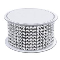 Artikel Dekorativt bånd med street effekt sølv 40mm 2m
