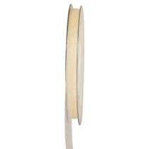 Artikel Dekorativt bånd gavebånd creme organza kant 6mm 50m