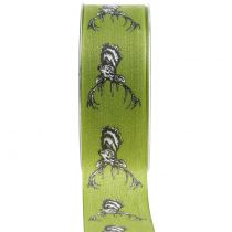 Dekorativt båndgrønt med hjortemotiv 40mm 20m