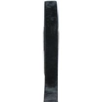 Fløjlsbånd sort pyntebånd gavebånd 20mm 10m