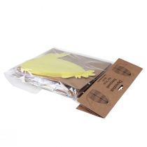 Artikel Dekorative figurer honeycomb kylling gul grøn lilla 18,5x12x20cm 3 stk.