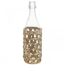 Deco flaske glas glasflaske dekoration flettet Ø9,5cm H31cm
