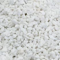 Dekorativt granulat hvid 2mm - 3mm 2kg