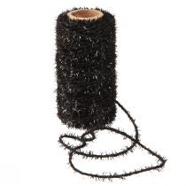 Artikel Dekorationssnor glitter sort beige hvid B1,5mm L25m 2 stk