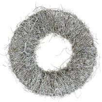 Dekorativ krans natur, ranke krans, natur krans Ø25cm hvid