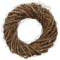 Artikel Dekorativ krans lavet af elmegrene i natur Ø28–30cm H6,5cm 2stk.