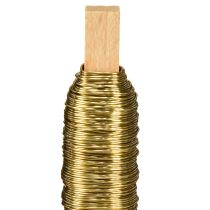 Artikel Dekorativ emalje tråd indpakning tråd guld 0,50 mm 50 m 100 g