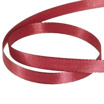 Artikel Dekorativt bånd smalt taftbånd Bordeaux 10mm 50m