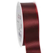 Artikel Rødt taft dekorativt bånd, alsidigt, 40 mm x 50 m