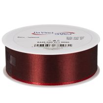 Artikel Rødt taft dekorativt bånd, alsidigt, 40 mm x 50 m