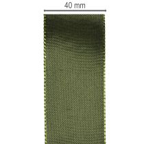 Artikel Satinbånd til gaveindpakning, taftbånd, grønt, 40 mm bredt, 5 m langt