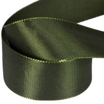 Artikel Satinbånd til gaveindpakning, taftbånd, grønt, 40 mm bredt, 5 m langt