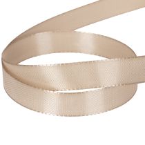 Artikel Dekorativt bånd satinbånd taftbånd beige 15mm 50m