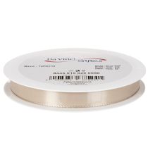 Artikel Dekorativt bånd satinbånd taftbånd beige 15mm 50m