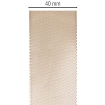 Artikel Dekorativt taftbånd på rulle, sløjfebånd, 40 mm bredt, 50 m.