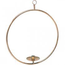 Dekorativ ring til ophængning af lysestage Golden Vintage Ø39cm