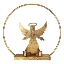 Dekorativ ring metal engel dekorativ lysestage jul Ø37,5cm