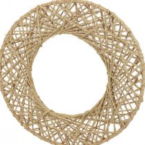 Dekorative ringe jutebeklædt hængende dekoration boho dekoration natur Ø38cm 2stk