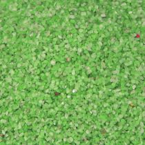 Artikel Dekorationssand grønt neonsandfarvet sand 0,5 mm neongrønt 1 kg