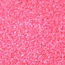 Artikel Dekorationssand lyserødt hobbysand farvet sand 0,5 mm neonpink 1 kg