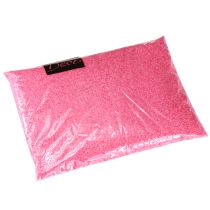 Artikel Dekorationssand lyserødt hobbysand farvet sand 0,5 mm neonpink 1 kg