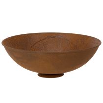 Artikel Dekorativ metalskål, rustfarvet, vintage indretning, Ø34 cm H12 cm