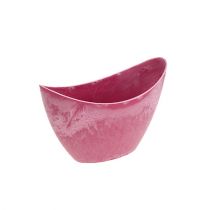 Artikel Dekorativ skål plast pink 20cm x 9cm H11,5cm 1 stk