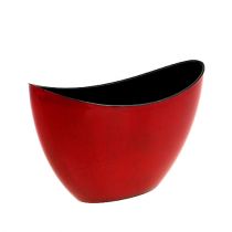 Artikel Dekorationsskål plast rød-sort 24cm x 10cm x 14cm 1 stk