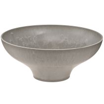 Artikel Dekorativ skål med base, rund planteskål, grå, Ø19 cm, H8 cm