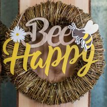 Artikel Dekorativt skilt bi “Bee Happy” sommerdekoration træ 31×18cm 2stk