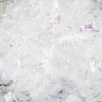 Artikel Dekorative sne fine snehvide snefnug iriserende 2,5L×4stk