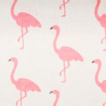 Artikel Dekorationsstof flamingo hvidrosa 30 cm x 3m